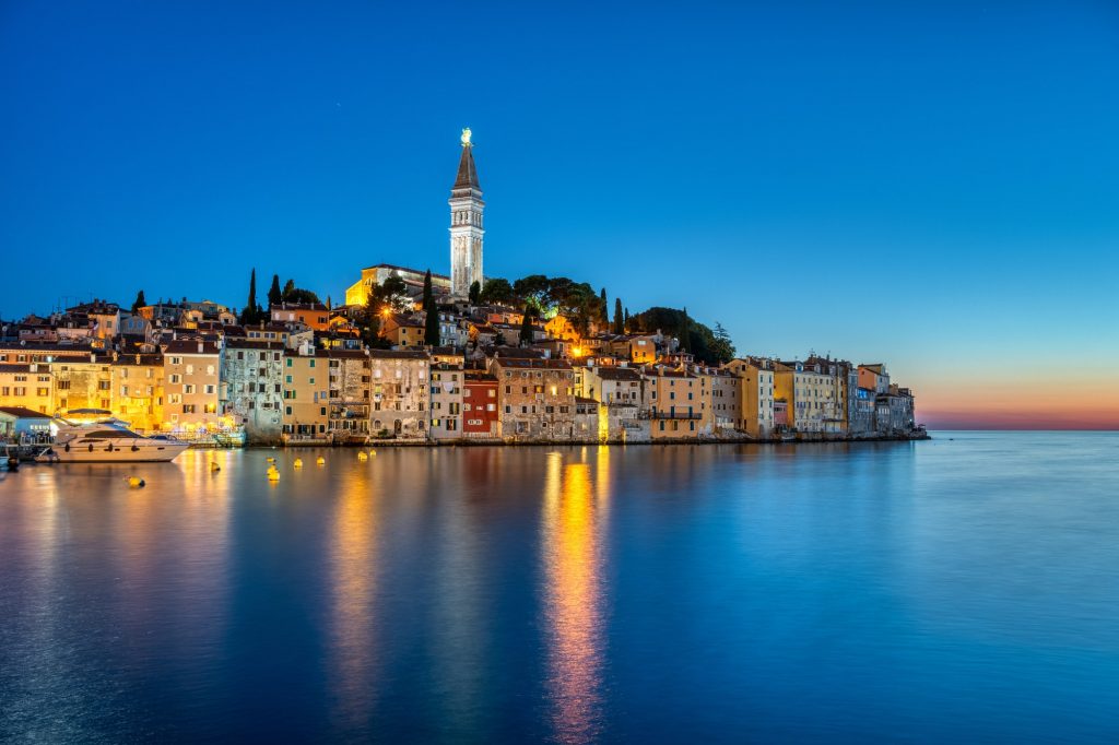 View of the old town of Rovinj